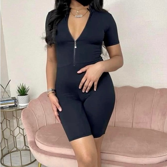 Fashion Nova Pants - One piece romper style biker short set